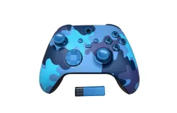 TechKen Wireless Controller for Xbox Series X&sol;S One&comma; 2&period;4GHZ Game Controller Gamepad Compatible with Xbox One S&sol;X PC -camouflage blue