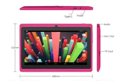 Q88 7-inch Children&apos;s Tablet&comma; IPS&comma; Pink