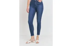 Just Usa Emma Skinny Jeans In Dark Blue