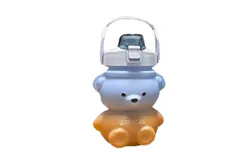 Herbalife Nutrition Shake Water Bottle 1&period;1L Oversized Gradient Bouncing Cover Plastic Material Outdoor Travel Bottle Cute Bear