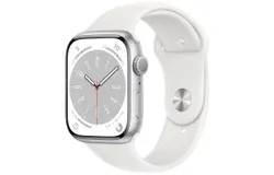 Apple Watch Series 8 &lpar;GPS&comma; 41MM&rpar; Silver Aluminum Case with White Sport Band &lpar;Renewed&rpar;