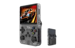 2023 R63S Mini Game Machine 128G&comma; Open Source&comma; Retro Arcade Games&comma; Retro Handheld Console&comma; Dual System Android and Linux&comma; 3D 4K TV HD Video Output&comma; Bulit-in 6000 Games with 15000 TF Card Game-Black（NEW）