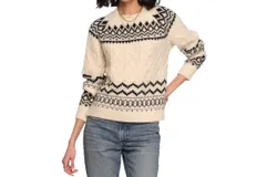 Heartloom Annora Sweater In Ivory&sol;black