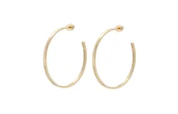 2" Hammered Hoops by eklexic