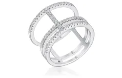 0&period;5Ct Parallel Ring with Brilliant CZ