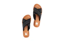 Yellowbox Deska Black Crisscross Sandal In Black