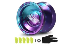 Aluminum Yoyo Ball Competitive Yo Yo Gift with Bearing Strings and Glove