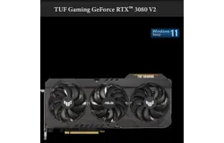 The LHR version of TUF GAMING GeForce RTX™ 3080 V2 10GB GDDR6X graphics card features a reinforced design and excellent cooling performance