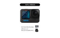 GoPro HERO11 Black anti-shake action camera waterproof 5&period;3k high definition gopro11 black 128G memory card and Enduro dual rechargeable battery