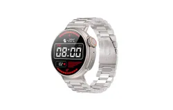 Smart Watch Super 1&period;52 Inch Round HD Display with Calls &lpar;Answer&sol;Make Calls&rpar; AI Voice&comma; Music Player&comma; Fitness Watch for Men Women Waterproof Activity Tracker with 123 Sports Modes &lpar;Silver Three Straws Steel Strap &rpar;