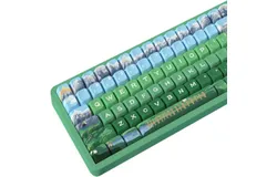 Daixia Lake Snow Mountain Ranch theme keycap 138-key PBT keycap MDA custom keycap set suitable for 61&sol;87&sol;104&sol;108 Cherry MX Switch and other mechanical keyboards &lpar;Heidi and Grandpa&rpar;