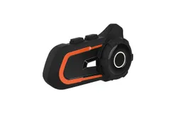 Motorcycle Helmet BT Headset Intercom with FM Radio Waterproof Helmet Intercom Motorcycle Communication System with Noise Cancellation Hands-free Calls and Voice Command for Motorbike