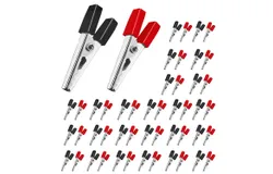 5Core Alligator Clips Electrical Metal Battery Jumper Clamps nsulated Gator Clip