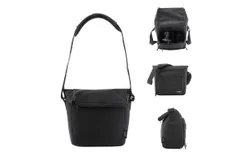 Cwatcun D103 Camera Bag Travel Camera Shoulder Bag Available for 1 Camera 1 Lens Water-resistant Shock-proof with Removable Divider