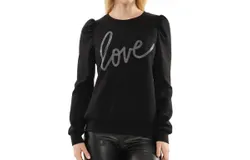 Why Dress Love Script Sweatshirt In Black