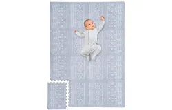Stylish Baby Play Mat for Your Baby Boy or Girl - Large and Soft Floor Mat Creates A Safe Play Area for Little Ones - A Beautiful Playmat Made of Soft Foam Tiles Fits Nicely As A Kids Playroom Rug