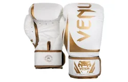 Venum Elite Boxing Gloves-14oz-White&sol;Gold