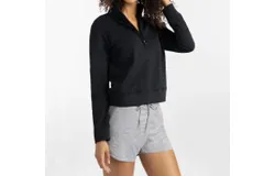 Travismathew Cloud 1&sol;2 Zip Pullover In Black