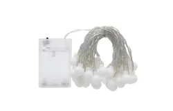 3&period;0M 20 Lights Frosted Ball Multicolor String Light Constant Bright &plus; Flicker Home Garden Decorative Fairy Light