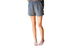 By Together Muslin Shorts In Dark Teal