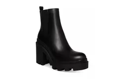 Steve Madden Roxie Bootie In Black Leather