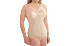 On The Plus Side One Piece Body Briefer - Plus Size In Blush