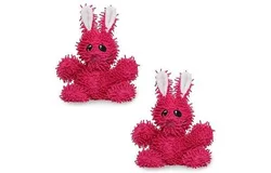 MIGHTYMicrofiber Ball Rabbit-– Made with Squeaker Balls and Minimal Stuffing&period; Strong & Tough&period; Interactive Play Dog Toy&period; Machine Washable & Floats &lpar;Junior 2 Pack&rpar;