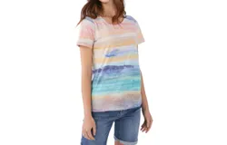 Fdj Short Sleeve Shirt In Painted Beach