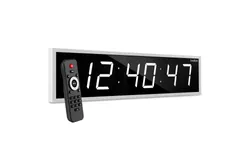 Ivation 24 in&period; Large Digital Wall Clock&comma; LED Digital Clock with Timer and Alarm