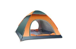 Beach Tent&comma;Beach Canopy Shade Tent ，Protection for 3-4 Person&comma; Waterproof Portable Easy Setup Beach Sun Shelter Tent for Outdoor Adventures&comma; Camping&comma; and Picnics with Carrying Bag-3-4 people orange