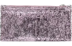 Hobo Credit Card Holder In Blush Crackle