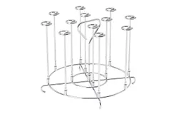 Stainless Steel Skewers Holder Grill Dehydration Vertical Stand Food Holder Tool 6L Air Fryer Accessories Ref 2587
