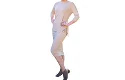 Daniella Faye Ribbed Top In Camel