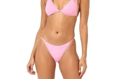 L&ast;space Jay Bitsy Bikini Bottom In Guava