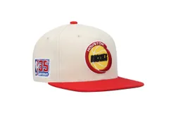 Mitchell & Ness Men&apos;s Nba 35Th Side Snapback Hwc Rockets Cap In Off-White&sol;red