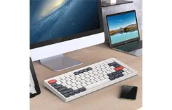 2&period;4G Wireless Bluetooth Tri-mode Rechargeable Tablet Laptop mini Membrane Keyboard Desktop