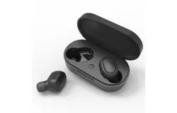M1 TWS Wireless Earphones BT 5.0 Chargeable Touch-control Earbuds Noise Cancelling Life Waterproof Earphones Compatible with Android/iOS/PC Tablet Black