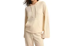 Z Supply Lift Off Hoodie In Sea Salt