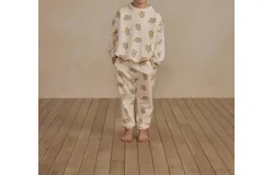 Rylee &plus; Cru Coyote Sweatshirt And Jogger Set In Light Beige