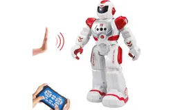 RC Robot for Kids Intelligent Programmable Robot with Infrared Controller Toys&comma; Dancing&comma; Singing&comma; Led Eyes&comma; Gesture Sensing Robot Kit&comma; Red