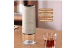 Portable Electric Grinder Coffee Machine USB Rechargeable Electric Coffee Grinder 13w Long Lasting Continuity Easy to Operate-  Outer Adjustment 990PRO Teal