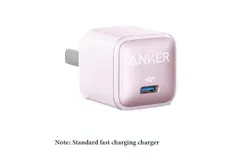 Anker mobile phone fast charging wall charger cream powder 20W safe charging suitable for iPhone 8-15