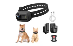 Pet Collar Camera for Cats and Dogs, First-Person Vlog Camera, Wireless Remote Control, 4K30 Pet Camera