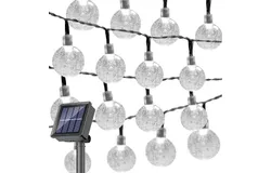 Outdoor Solar String Lights 22&period;96Ft 50 LED &comma;Warm White Crystal Ball Lights