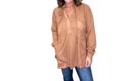 Kori Thermal Hoodie In Camel
