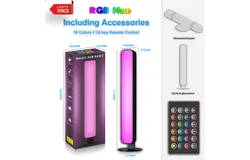 RGB Light Bar&comma; Music Sync RGB IC LED Light Bar&comma; USB Ambient Lamp&comma; Color Changing Gaming TV Backlight with Remote Control&comma; 15 Dynamic Modes for Room Gaming Decoration