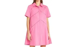 Donna Morgan Lucienne Mini Dress In Phlox Pink