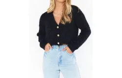 Show Me Your Mumu Tea Time Cardi In Black