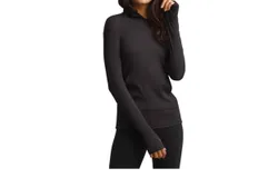 Commando Luxury Rib Hoodie In Black