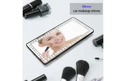 Car makeup mirror Car visor mirror led touch light Car passenger visor HD makeup mirror